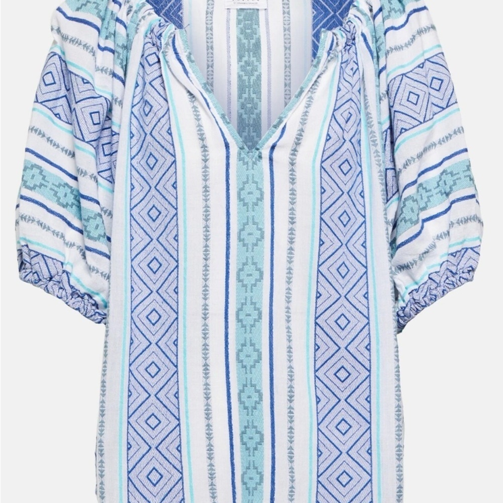 Velvet by Graham & Spencer Kimmy Jacquard Boho Top - Picture 2 of 5